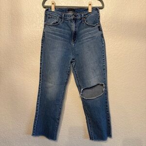 Silver Jeans Women's High Rise Straight Leg Blue Jeans